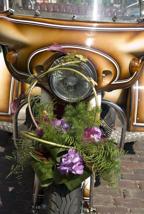 Trike Nesville motor verhuur bruiloft trouwen